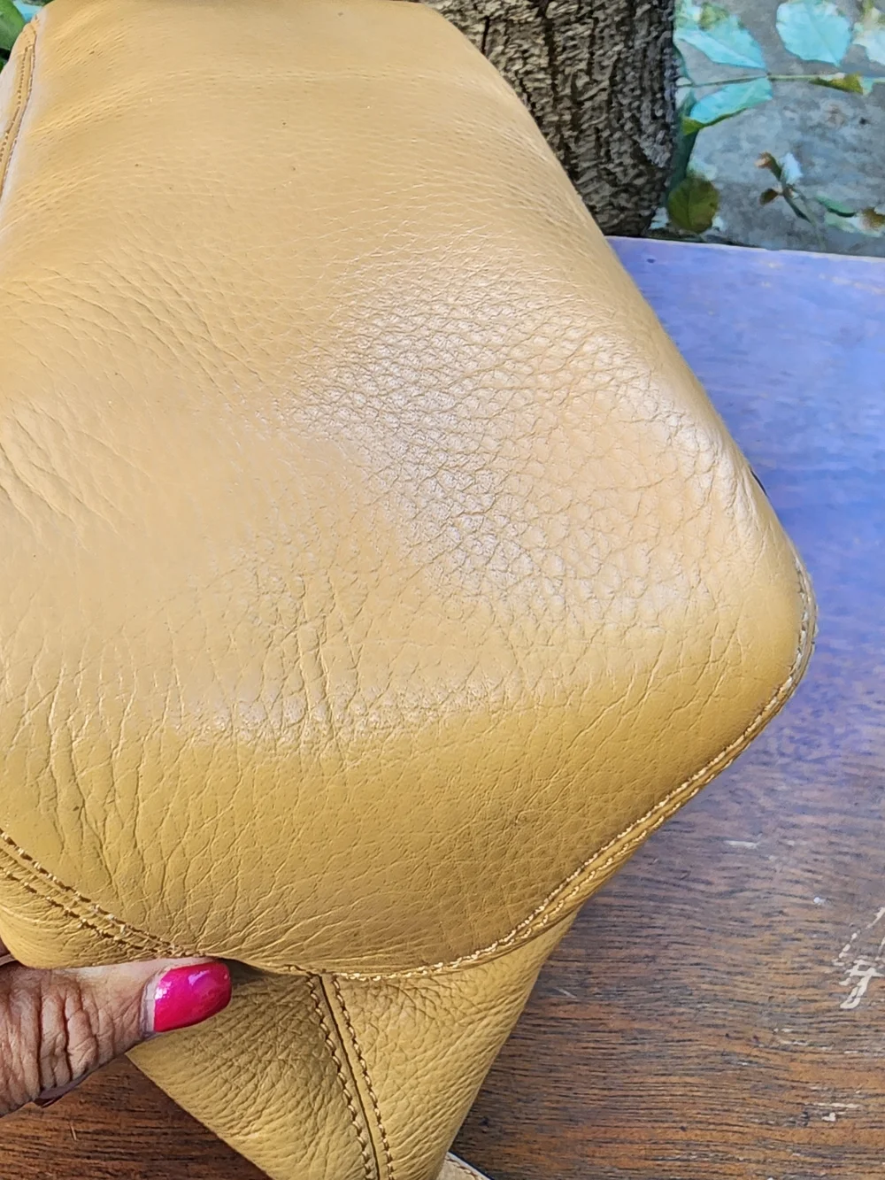 Michael Kors Fulton Peanut Yellow Pebbled Leather Slouchy Hobo Shoulder Bag MK